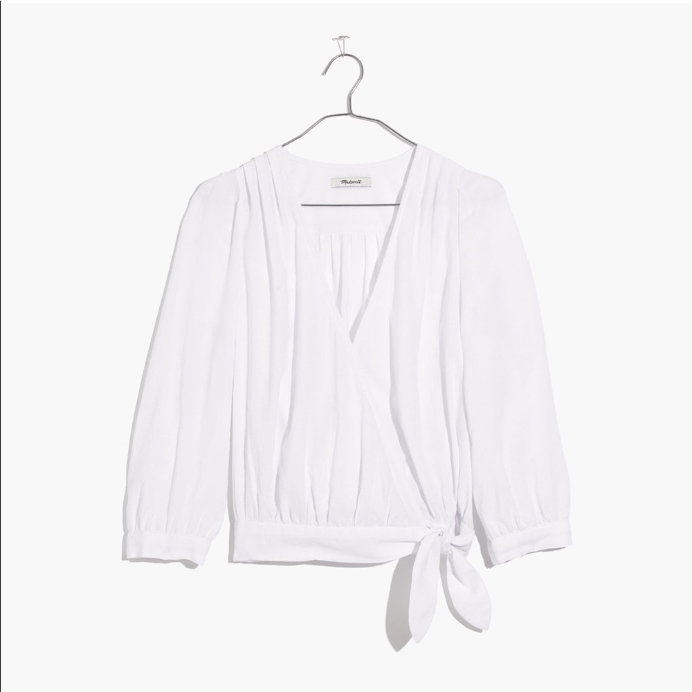 NWT~{Madewell} Wrap Top - Picture 2 of 8